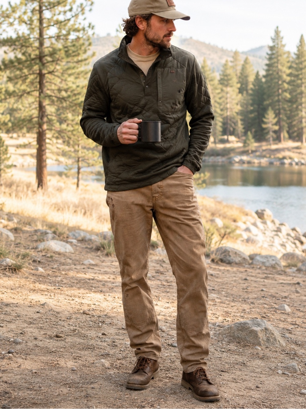 Duck Camp Cordura Stretch Outdoor Pants – Brown/Tan – Men's Size 34R